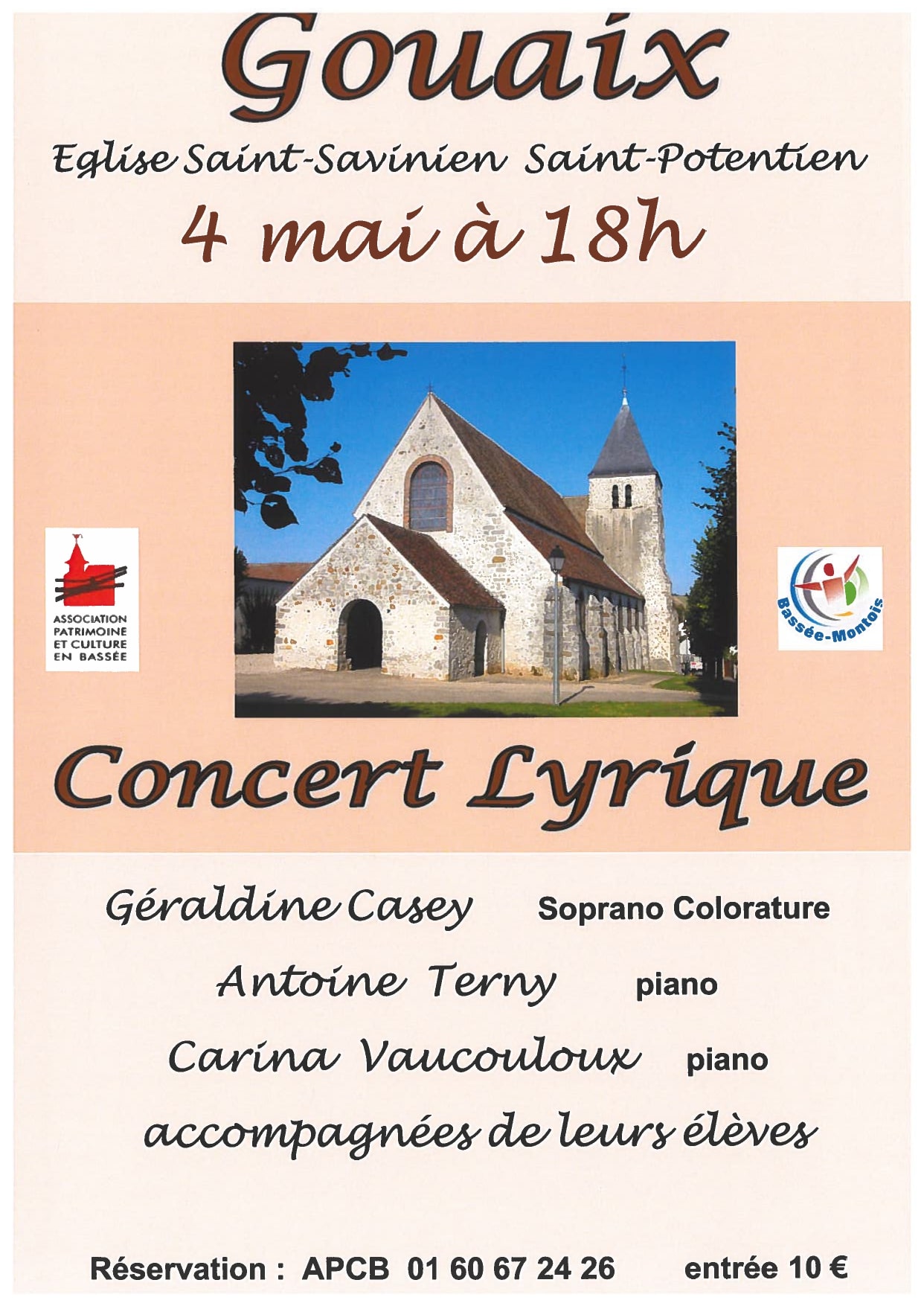 Concert Lyrique - Église de gouaix