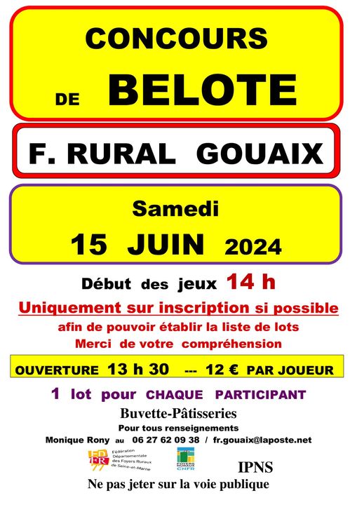 Concours de belote