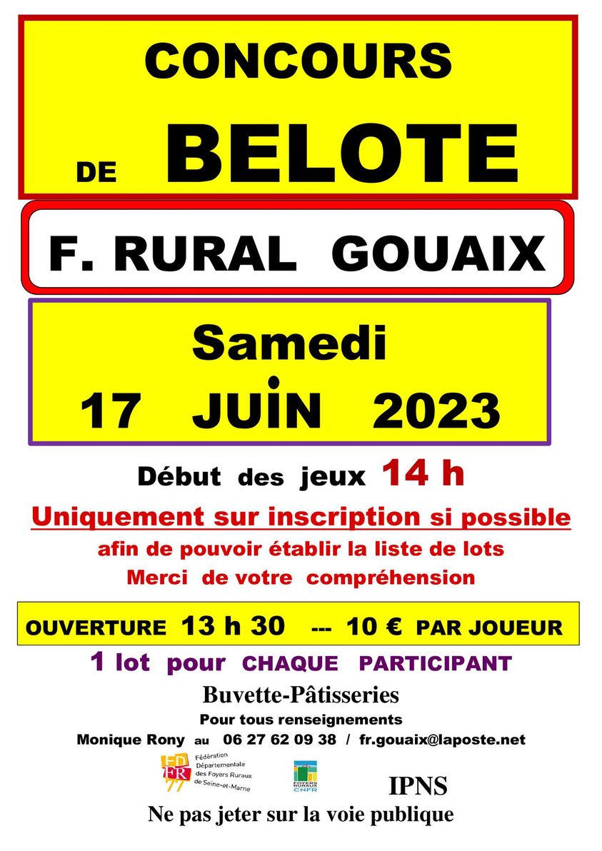 Concours de belote